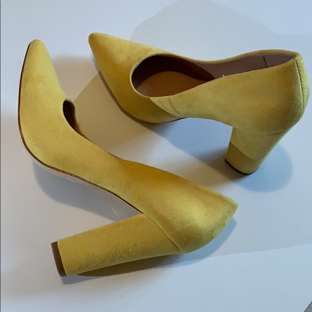 Yellow suede Women’s heel